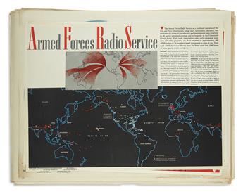 (WORLD WAR II.) United States Army Information Branch. Large collection of Newsmap issues.